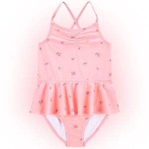 Carter's Pink Floral Rose TuTu Kids Swim One Piece bathing suit 2T